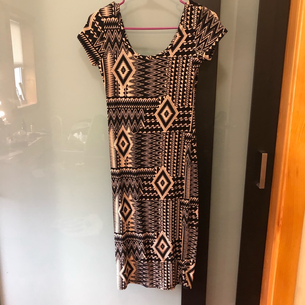 Aztec midi dress